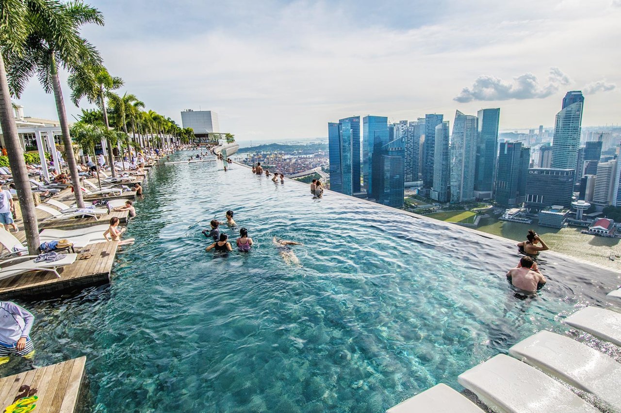 "Марина Бэй Сэндс" в Сингапуре - отель с бассейном на крыше – 2019   * Сингапур