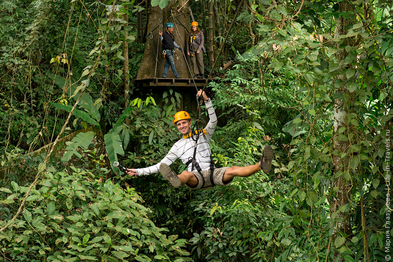 800-метровый полет над джунглями и дикие гиббоны – развлечения в экстрим-парке Чиангмая